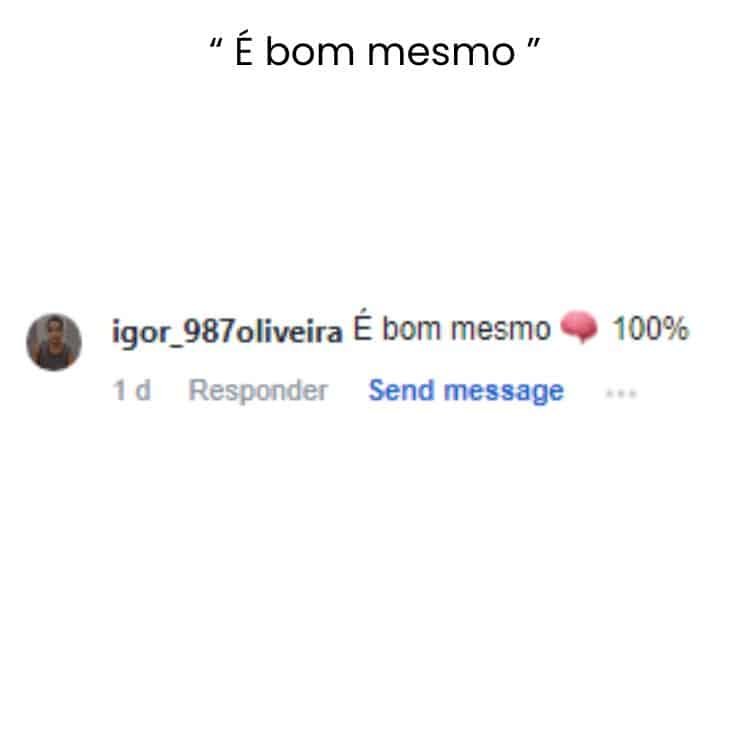 é bom mesmo